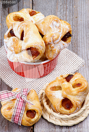 Image of Pastry Baskets Jam Wrapped