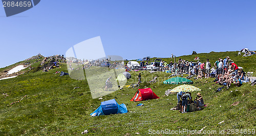 Image of Spectators of Le Tour de France