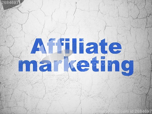 Image of Business concept: Affiliate Marketing on wall background