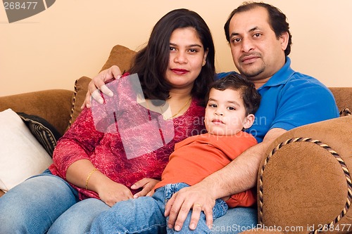 Image of East Indian Couple with their son