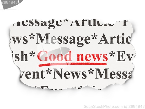 Image of News concept: Good News on Paper background