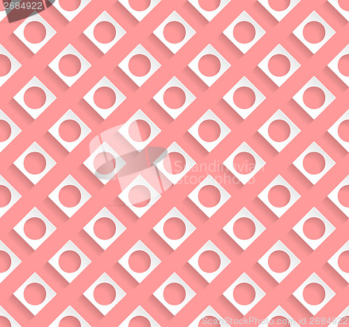 Image of Stylish pattern design with light red background