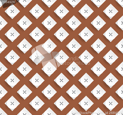 Image of Stylish pattern design with brown background