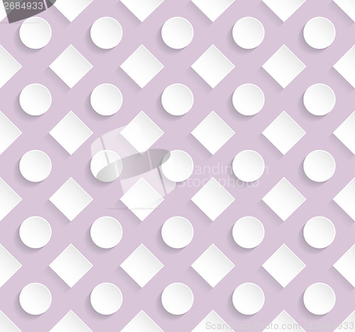 Image of Stylish pattern design with purple background
