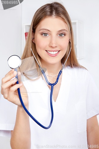 Image of Female Doctor With a Stethoscope