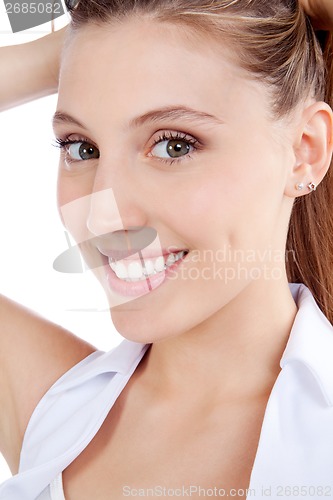 Image of Happy Young Woman Portrait