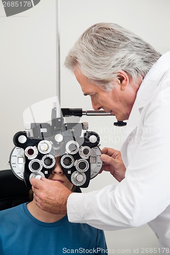 Image of Eye Test With Phoropter