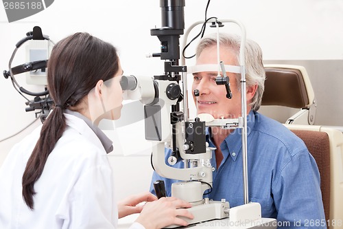 Image of Optometrist doing Sight Testing