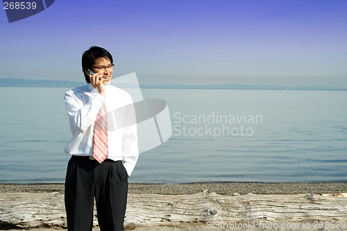 Image of Businessman on the phone