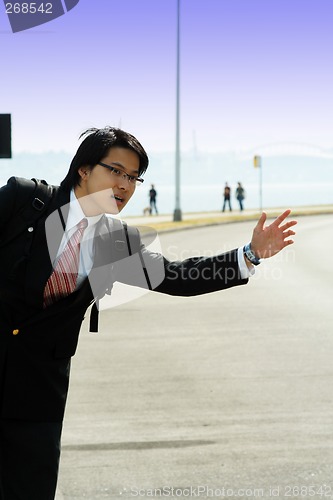 Image of Travelling businessman