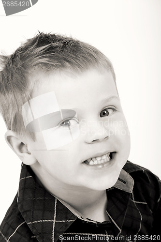 Image of Studio portrait of young beautiful boy