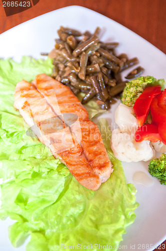 Image of salmon steak