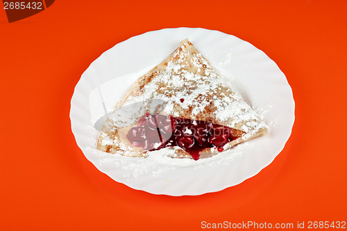 Image of pancakes with cherries