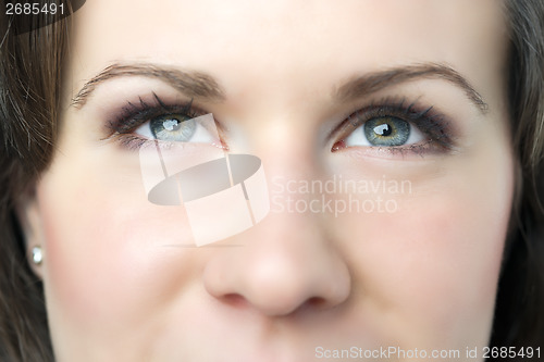 Image of Closeup woman eyes