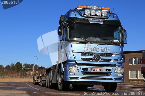 Image of Mercedes-Benz Actros Truck on a Yard