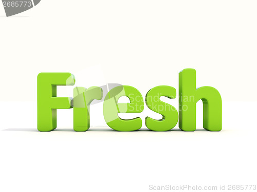 Image of 3d word fresh