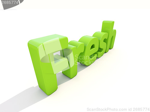 Image of 3d word fresh