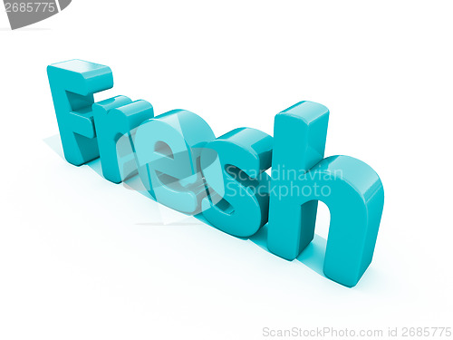 Image of 3d word fresh