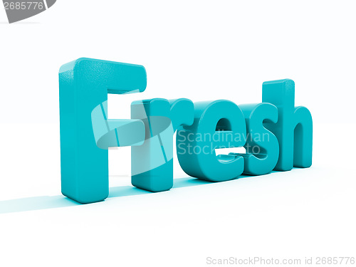 Image of 3d word fresh