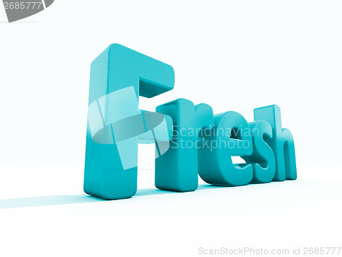 Image of 3d word fresh