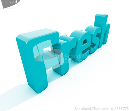 Image of 3d word fresh