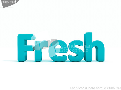 Image of 3d word fresh