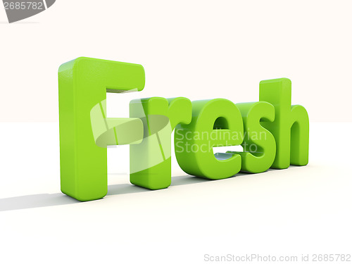 Image of 3d word fresh