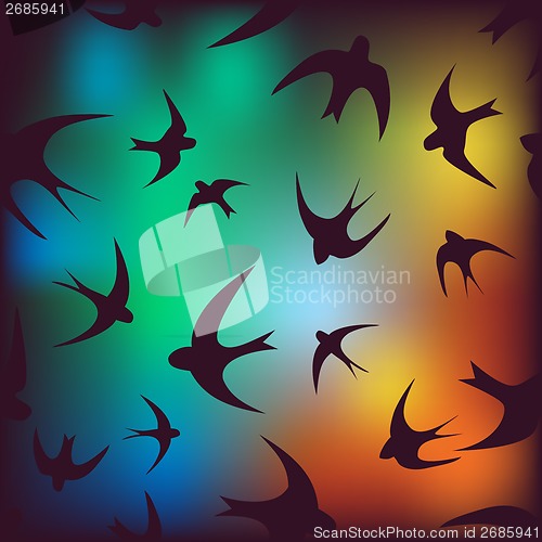 Image of background with swallow