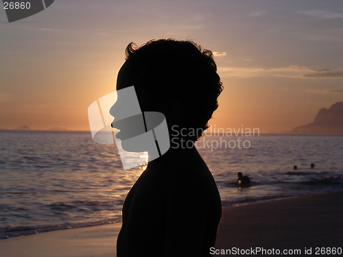 Image of Kid in silhouette