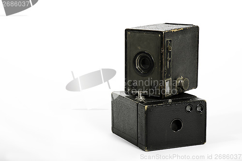 Image of Vintage box cameras