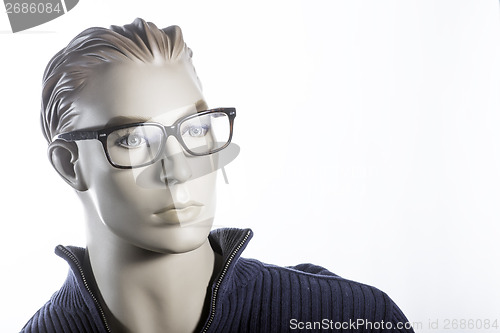 Image of Mannequin wearing glasses