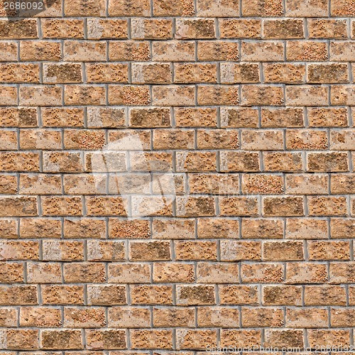 Image of Coquina Wall. Seamless Tileable Texture.