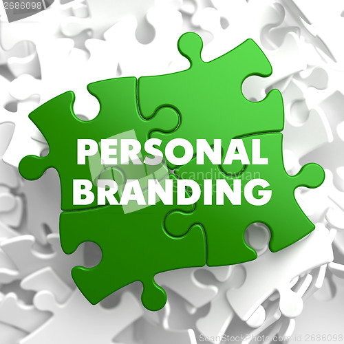 Image of Personal Branding on Green Puzzle.