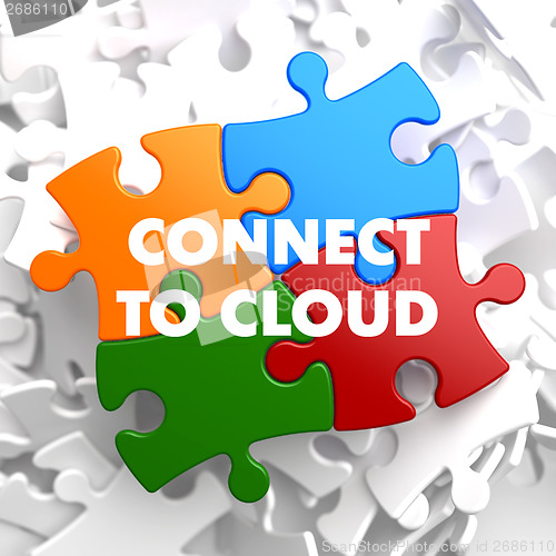 Image of Connect to Cloud on Multicolor Puzzle.