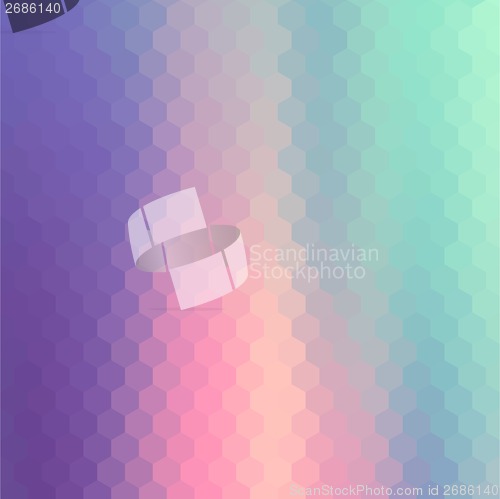 Image of Pastels Color Flow Hexagonal Background.