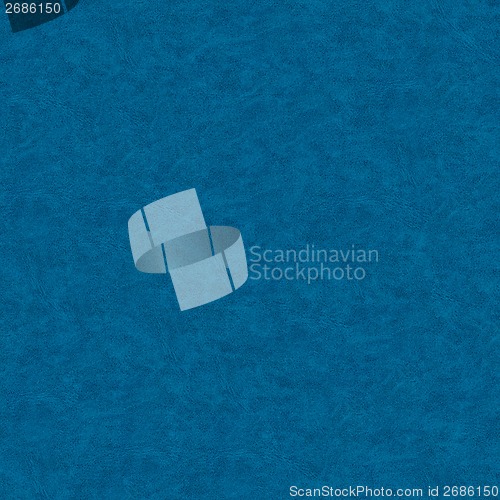 Image of Seamless Tileable Texture of Blue Leather Surface.