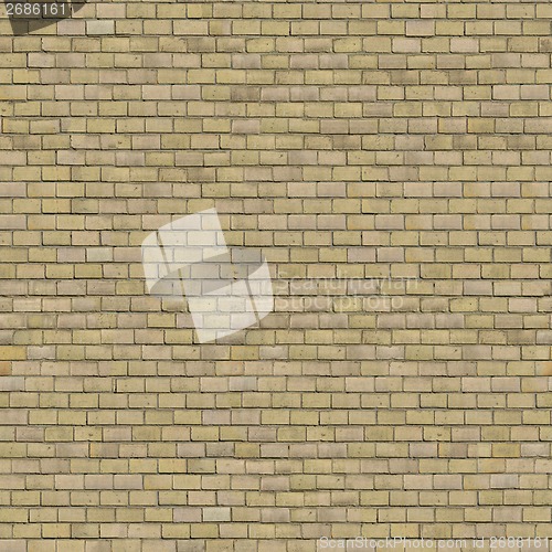 Image of Beige Brick Wall. Seamless Tileable Texture.