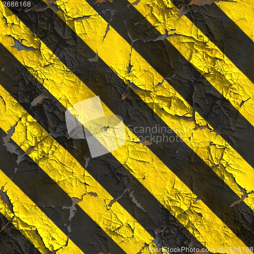 Image of Seamless Texture of Warning Stripes Surface.