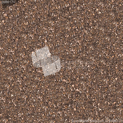 Image of Soil Mixed with Small Stones. Seamless Texture.