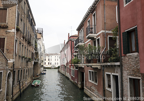 Image of Beautiful Scene of an Alley in Venice