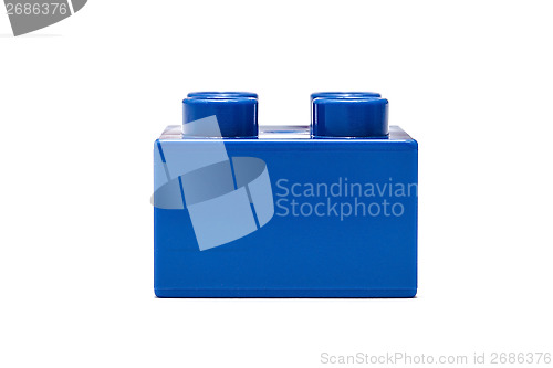 Image of blue building block