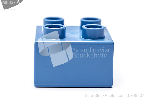 Image of blue building block