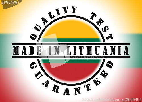 Image of Quality test guaranteed stamp 