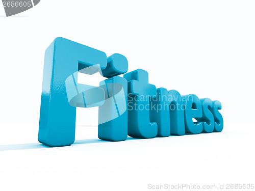 Image of 3d word fitness