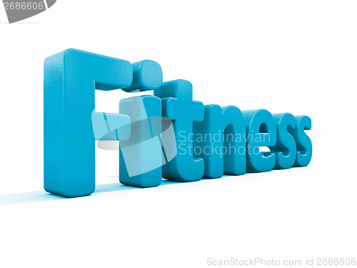 Image of 3d word fitness