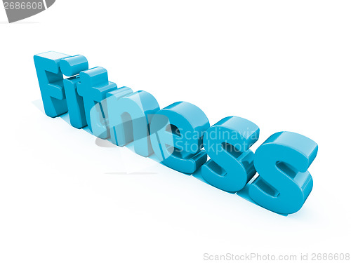 Image of 3d word fitness