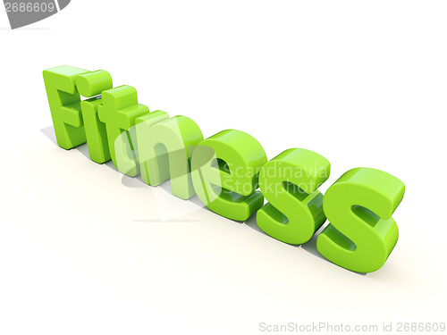 Image of 3d word fitness