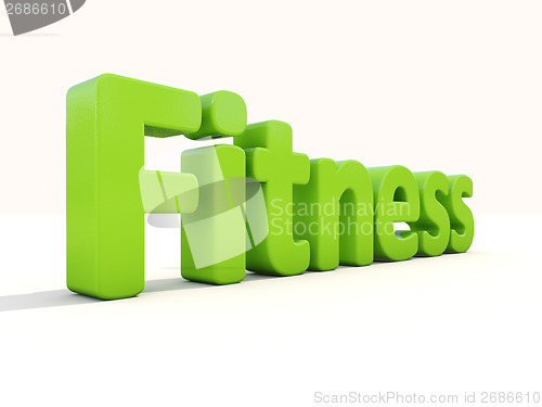 Image of 3d word fitness