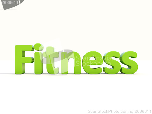 Image of 3d word fitness