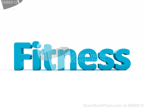 Image of 3d word fitness